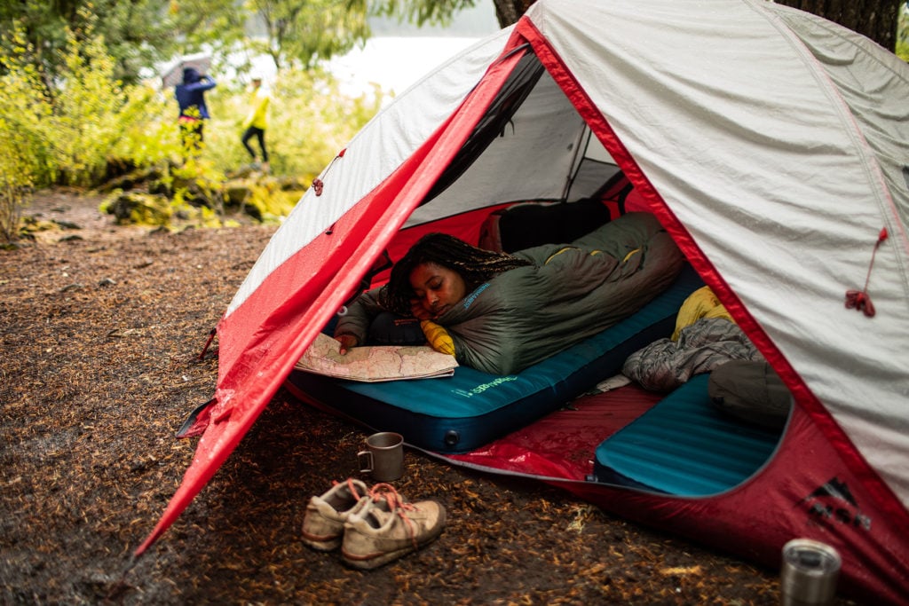 fall camping tips for camping in the rain