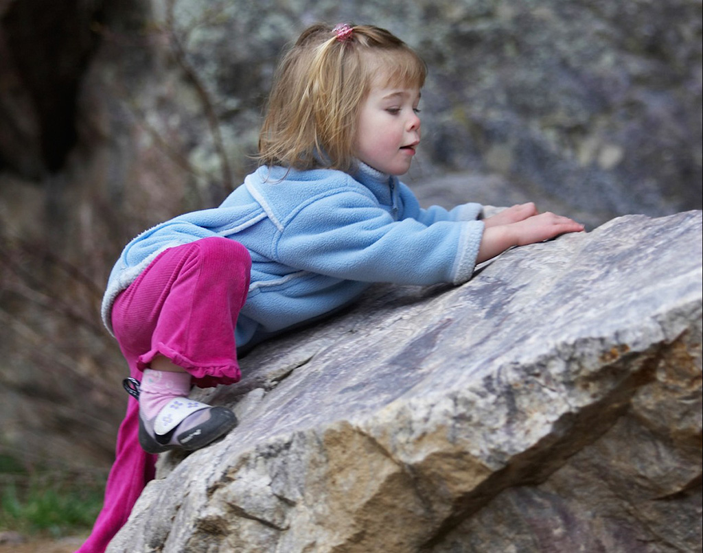 rock climbing with kids