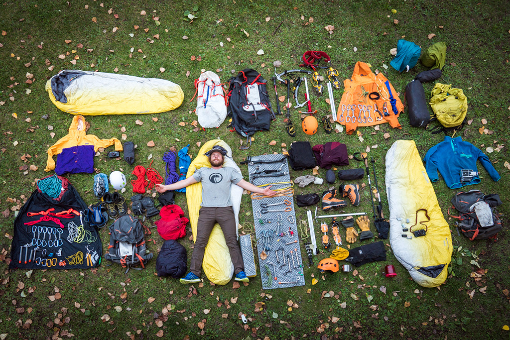 Packing Gear to climb Mount Robson