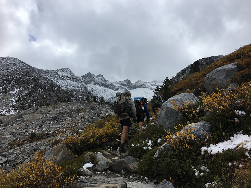 section hiking in sierra nevada