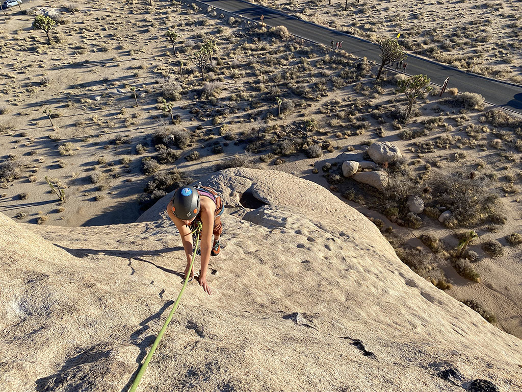 climbing in the desert