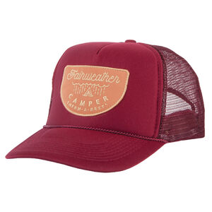 Fairweather Trucker Hat, Burgundy, large